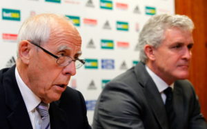 Mark Hughes New Stoke City Manager Press Conference and Photo Call