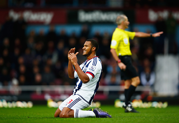 LONDON, ENGLAND - NOVEMBER 29:  Salomon Rondon of West Bromwich Albion reacts after a miss during the Barclays Premier League match between West Ham United and West Bromwich Albion at Boleyn Ground on November 29, 2015 in London, England.  (Photo by Christopher Lee/Getty Images)