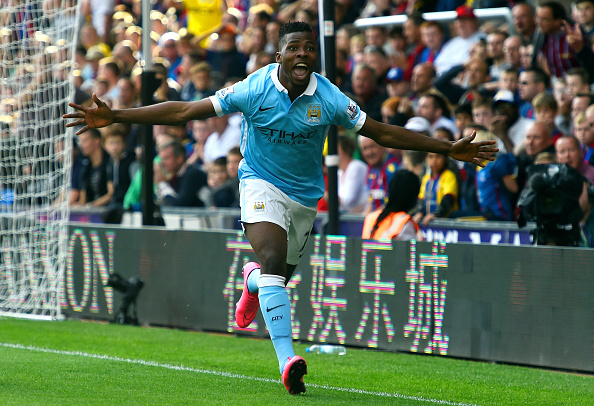 during the Barclays Premier League match between Crystal Palace and Manchester City at Selhurst Park on September 12, 2015 in London, United Kingdom.