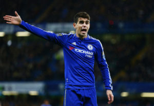 during the Barclays Premier League match between Chelsea and West Bromwich Albion at Stamford Bridge on January 13, 2016 in London, England.