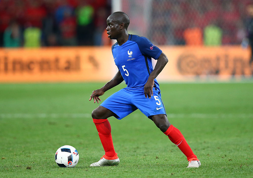 MARSEILLE, FRANCE - JUNE 15:  N'Golo Kante of France during the UEFA Euro 2016 Group A match between France and Albania at Stade Velodrome on June 15, 2016 in Marseille, France.  (Photo by Alex Livesey/Getty Images)