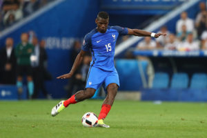MARSEILLE, FRANCE - JULY 07: Paul Pogba of France runs with the ball during the UEFA EURO 2016 semi final match between Germany and France at Stade Velodrome on July 7, 2016 in Marseille, France. (Photo by Alexander Hassenstein/Getty Images)