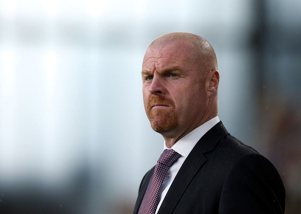 BURNLEY, ENGLAND - AUGUST 05: Sean Dyche manager of Burnley during the Pre-Season Friendly match between Burnley and Real Sociedad at Turf Moor on August 5, 2016 in Burnley, England. (Photo by Nigel Roddis/Getty Images)