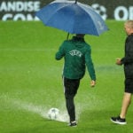 during the UEFA Champions League Group A match between Manchester City FC and VfL Borussia Moenchengladbach at Etihad Stadium on September 13, 2016 in Manchester, England.