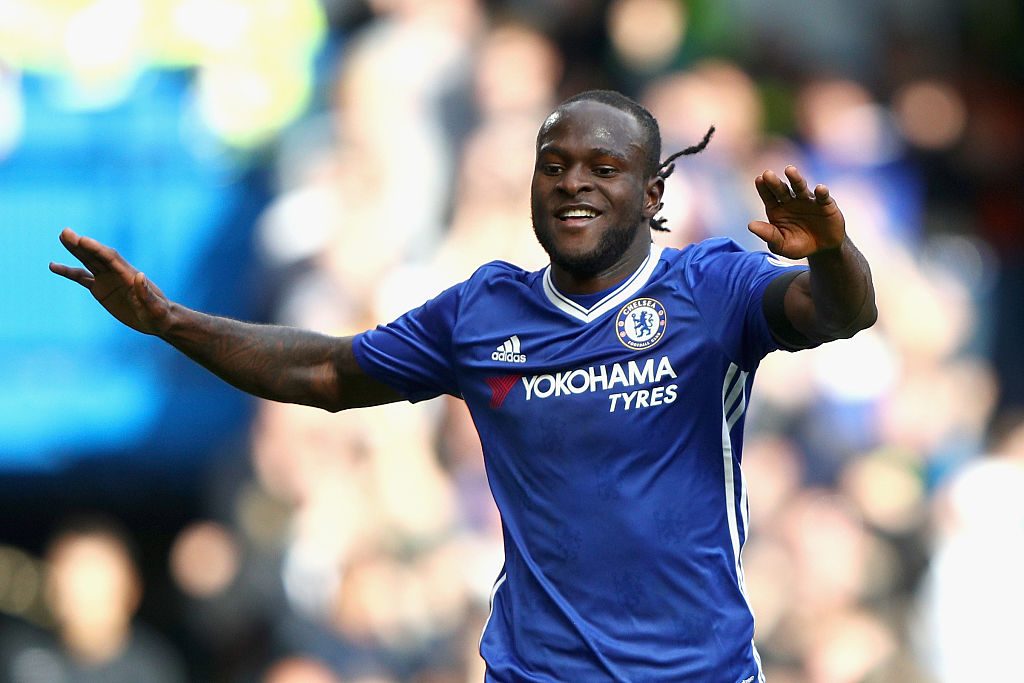 during the Premier League match between Chelsea and Leicester City at Stamford Bridge on October 15, 2016 in London, England.