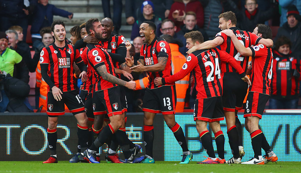 during the Premier League match between AFC Bournemouth and Liverpool at Vitality Stadium on December 4, 2016 in Bournemouth, England.