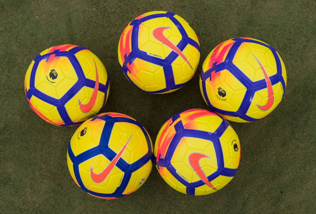 Premier League Kicks Participants use Nike Ordem V Hi-Vis Football