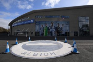 General View of Amex Stadium after Brighton & Hove Albion v Arsenal Premier League game cancelled due to Covid-19