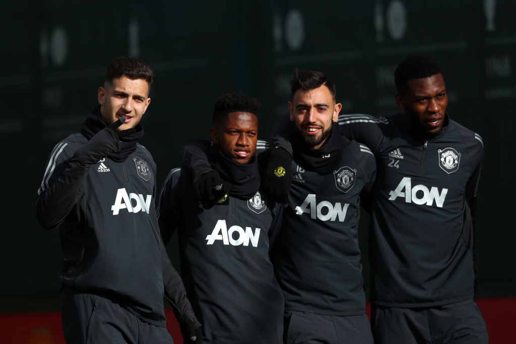 Manchester United Training Session And Press Conference