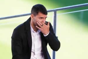 Sergio Aguero of Barcelona Press Conference