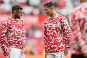 Nyt puhuu Bruno Fernandes – tästä oli kyse jäätävässä kohtaamisessa Cristiano Ronaldon kanssa getty_RonaldoCristianoFernandesBruno20210911