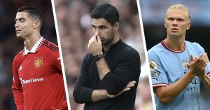 TOP5: Valioliiga palaa! Tässä kauden kuumimmat puheenaiheet tähän saakka getty_HaalandRonaldoArteta