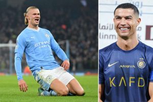 Erling Haaland kertoi, mitä hän oppi Cristiano Ronaldolta: ”Hän oli tärkein inspiraationi” getty_haalandcr7kuvitus