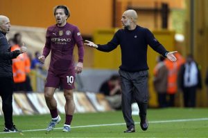 Pep Guardiola olisi halunnut kohdata Jack Grealishin: ”Ehkä muuttaisin sen säännön” aop_grealishguardiola20241020