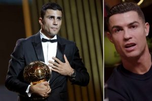 Cristiano Ronaldo kyseenalaisti Rodrin Ballon d’Orin – näin Man Cityn tähti kommentoi aop_rodrironaldokuvitus