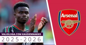 Valioliiga kausiennakko Banner 2025-2026_Arsenal