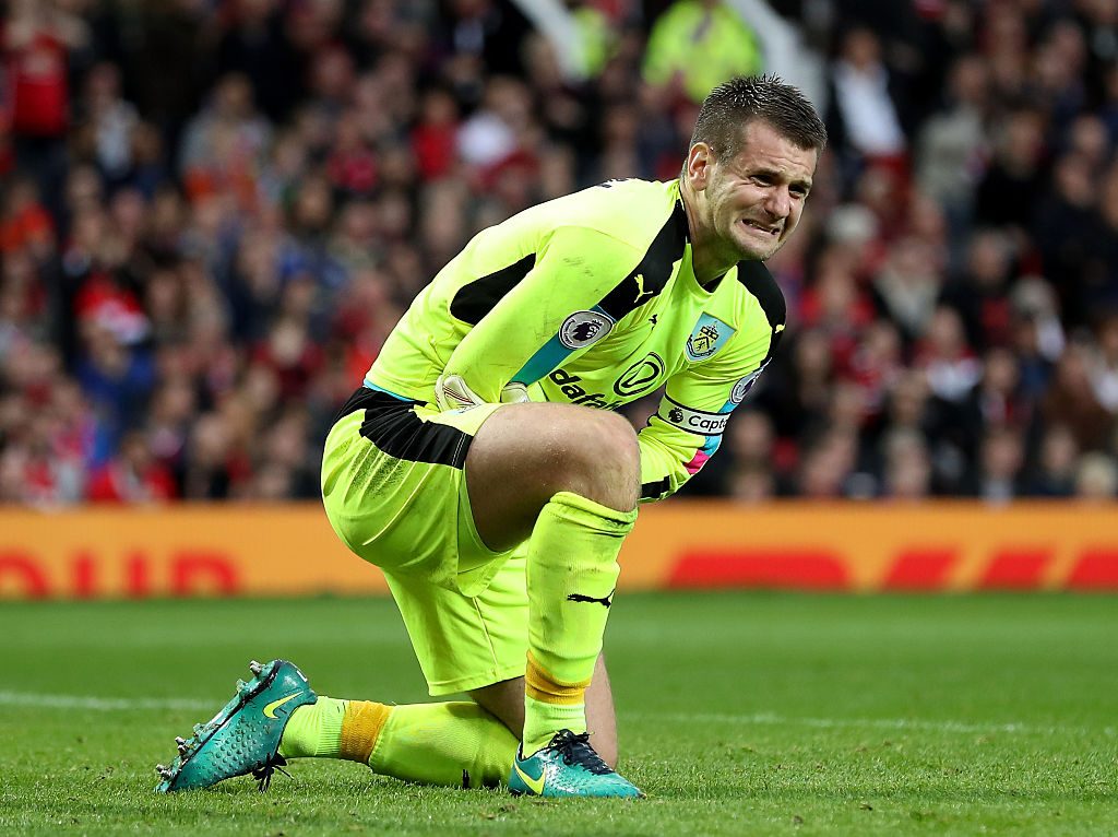 during the Premier League match between Manchester United and Burnley at Old Trafford on October 29, 2016 in Manchester, England.